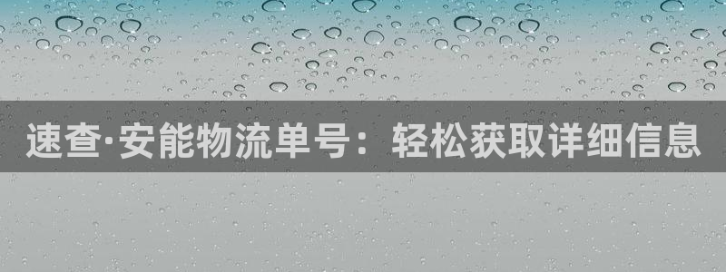 旺财28是什么是赌博吗?：速查·安能物流单号：轻松获取详细信